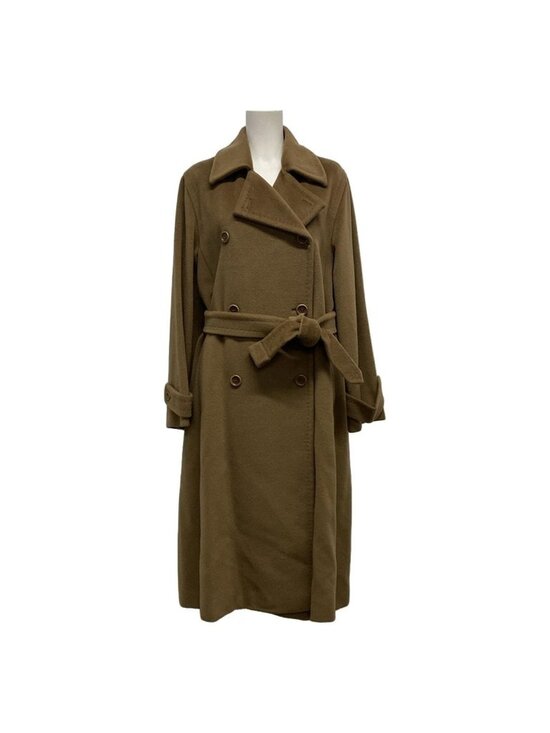 Max Mara Jackets & Blazers - Max Mara Coat Madame Icon Brown Long Sleeve Autumn Winter Wool Cashmere